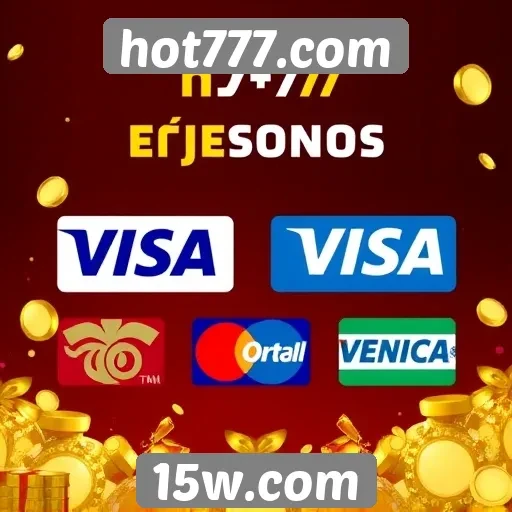 Métodos de pagamento aceitos no site hot777.com